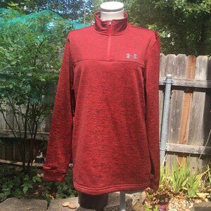 UNDER ARMOUR dark red heathered Cold Gear jacket S